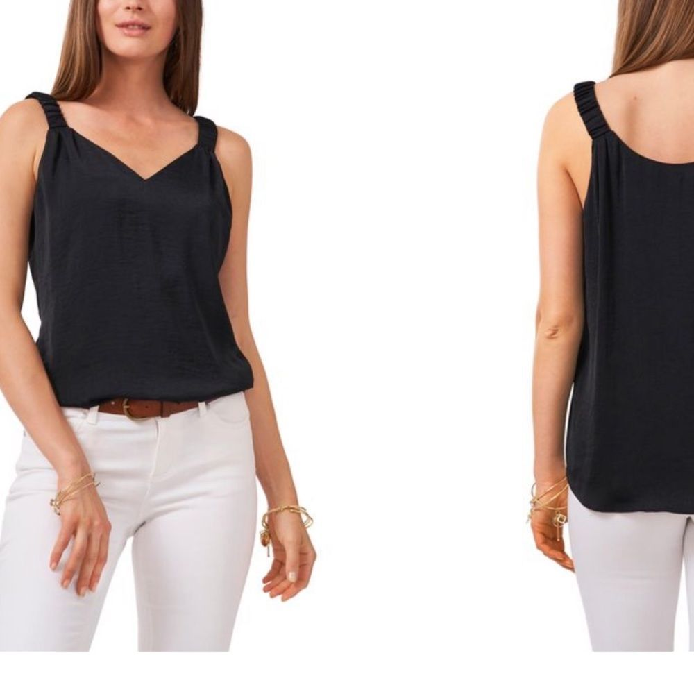 Vince Camuto Ruffle Strap Tank